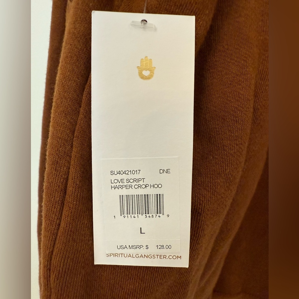 🧘‍♀️ Spiritual Gangster Love Script Harper Hoodie – Dune – Size Large NWT - Picture 10 of 11